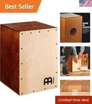 Handcrafted Jam Cajon - Baltic Birch, Snappy Tones, Travel-Friendly Design - $119.99
