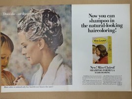 1966 Miss Clairol Shampoo Haircoloring General Electric TV Print Ad 10.5 x 13.5" - £5.63 GBP