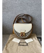 Gucci $2350 Small Padlock Crossbody Bag In Canvas &amp; Leather, New .! - £1,226.12 GBP
