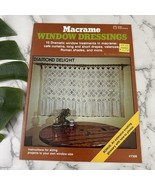 Macrame Window Dressings Vintage Pattern Booklet 1979 Instructions Boho ... - €19,45 EUR