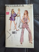 Vtg 1950s Butterick Dress Tunic Pants Shawl Sewing Pattern 5595 Size 12 B 34 UC - $28.49