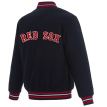 MLB Boston Red Sox  JH  Design Wool Reversible Jacket  Navy Embroidered Logos - $179.99