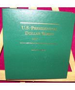 u.s presidential dollar series/ coin collector booklet - $13.86