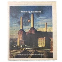 Pink Floyd Animals Print Ad Rolling Stone 1977 Vintage Music Rock Magazine 11x14 - £19.30 GBP