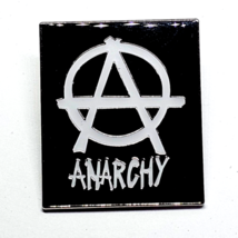 Distintivo spilla anarchia anni &#39;70 punk rock biker simbolo manifestante... - £4.58 GBP