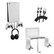 Hosanwell PS5 Wall Mount, PS5 Wall Mount Kit with 2 Detachable Controlle... - £36.97 GBP