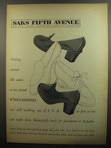 1952 Saks Fifth Avenue Woodchoppers Shoes Ad - Nothing succeeds like success - £14.50 GBP