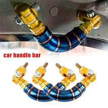 2 x JDM Titanium Blue/Gold Car Aluminum Roll Bar Grab Interior Grip Roof... - £23.16 GBP