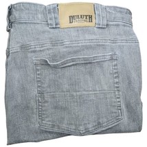 Duluth Trading Mens Relaxed Fit Ballroom Double Flex Jeans Size 44x28 Gray - £31.40 GBP