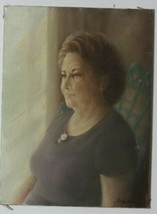 Untitled (Portrait of Middle Aged Woman) By Anthony Sidoni Signed Oil on Canvas - £4,568.15 GBP