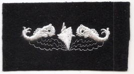 Vintage White On Black USN US Navy Naval Surface Warfare Emblem Cloth Patch - £6.25 GBP