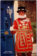 Chief Warder Tower of London Postcard - £4.12 GBP