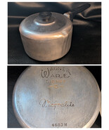 Wagner Ware Magnalite Sidney O Double Spout 3 QT Sauce Pot Lid 4683M 8 Inch - $34.28