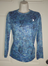 Reel Legends Girls Long Sleeve Blue Reel Tec Athletic Wear Top Blouse Size 14/16 - £7.60 GBP