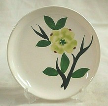 Dixie Dogwood by Blue Ridge Pottery Bread &amp; Butter Plate Lime Green Blossom MCM - £10.16 GBP
