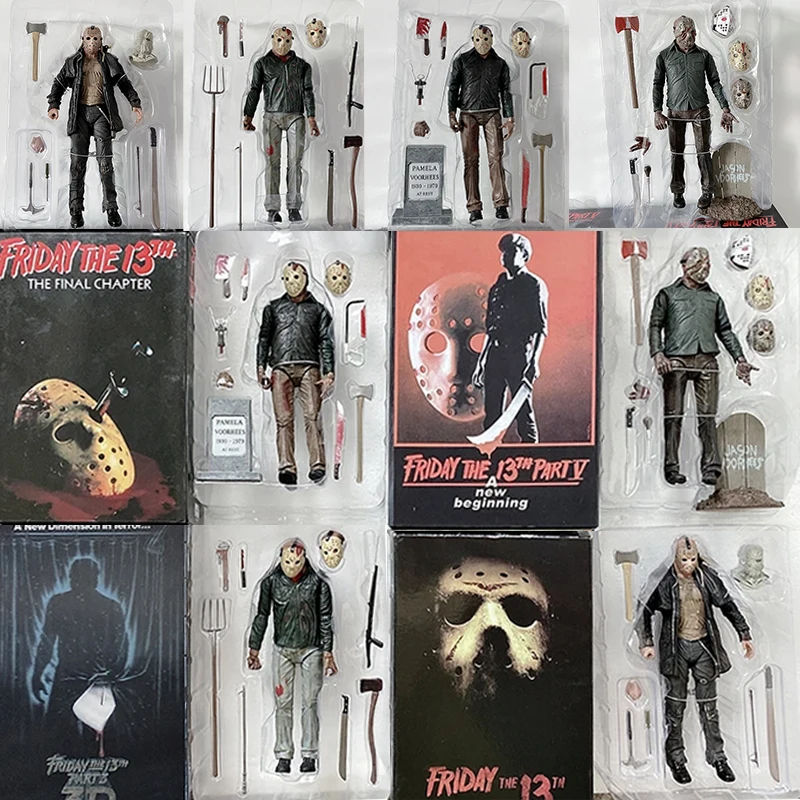 NECA Friday The 13th Figure Toys Freddy Jason Voorhees Blood Ultimate Ac... - £29.09 GBP+