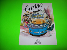 CASINO VIDEO TABLES VIDEO BLACK JACK By SUMMIT COIN ORIGINAL SALE FLYER ... - $27.08