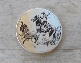 &quot;TEAM ROPING-1&quot; snuff can lid-NEW/UNUSED - £15.13 GBP