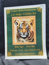 Baby Tiger Kustom Kraft Counted Cross Stitch Chart Pattern #jw-008 - £8.22 GBP