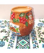 Сontainer for salt or other seasonings. Small vase. Vase. Baked clay (ce... - £24.94 GBP