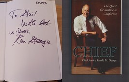 Chief : The Quest for Justice in California / SIGNED / Ronald M. George / HC - £17.48 GBP