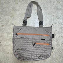 Mosey Life By Baggallini Gatitote Khaki Tan Orange Quilted Tote Travel B... - £27.65 GBP