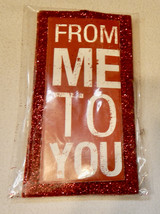 Gift Tags Many Sayings You Choose Type 3 1/2&quot; x 2&quot; Glitter Backrd 3pc pk... - $1.89