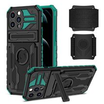 for Realme 5 / 5i (Color: Black/Dark Green) Magnetic Ring Holder Hard Ba... - $834.34 MXN