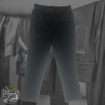 Isaac Mizrahi Live Womens Black Knit Stretch Denim Pull On Capri Jeans Sz 8 Tall - £23.62 GBP