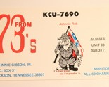Vintage CB Ham Radio Card KCU 7690 Jackson Tennessee  - £3.93 GBP