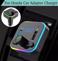 For Honda Bluetooth 5.0 Car Wireless FM Transmitter Adapter MP3 Fast USB... - £11.00 GBP