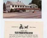 Olde Forked River House Business Card Forked River New Jersey 1970&#39;s - £14.12 GBP