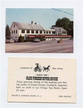 Olde Forked River House Business Card Forked River New Jersey 1970&#39;s - £14.01 GBP