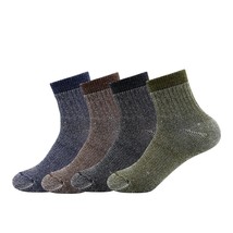 Men&#39;S Merino Wool Hiking Socks-Thermal Warm Crew Winter Ankle Socks For ... - £45.41 GBP