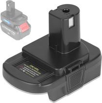 Dm18Rl 18V Battery Adapter With Usb Port For Ryobi 18V Tools, Compatible For - £28.70 GBP