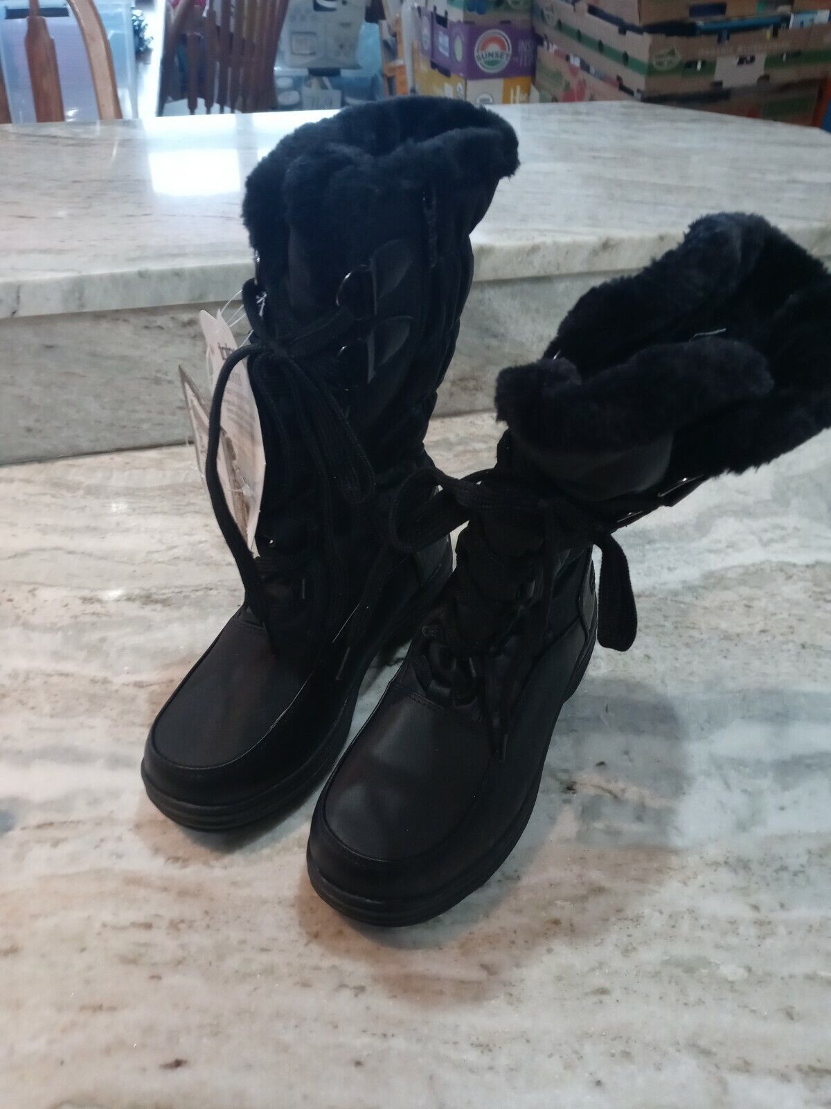 Size 6M Totes Black Boots - $69.29