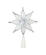 Holiday Time LED Christmas Tree Topper, Silver, 8&quot; - $342.11 MXN