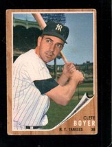 1962 Topps #490 Clete Boyer Good+ Yankees Uer *NY11631 - £5.21 GBP