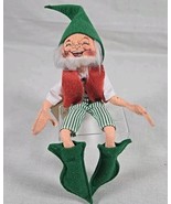 Annalee Dolls 10&quot; Tinsel the Elf with Closed Eyes 1991 #7365 NWT  - £21.45 GBP