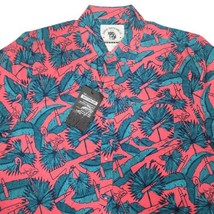 Savage Tacticians Shirt Mens Large Pink Hawaiian Flamingo Guns Military ... - £26.21 GBP