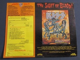Vintage 1977 Kiss Army Love Gun Merchandise Insert Unfolded Comic Book Ad Seepix - £19.39 GBP