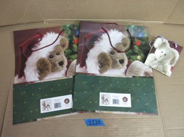 3 Boyds Bears Gifts Bags Christmas Bear Bunny Rabbit Large Small  Box ZZ28 - £21.06 GBP