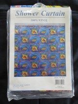 Nip Carnation Home Fashions Sunfish 100% Vinyl Shower Curtain - 70&quot; X 72&quot; - £9.50 GBP