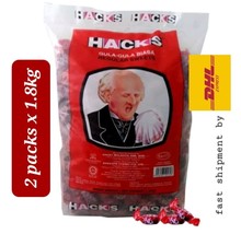 1.8KG x 2 packs HACKS Candy Sweets Cough Relief Regular Flavour- shipment by DHL - £92.67 GBP
