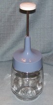 Vintage GEMCO Food Nut CHOPPER- Blue Top, Glass Jar, Stainless Steel Bla... - $6.95