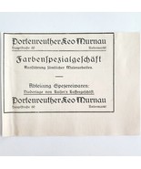 1940 Portenreuther Special Paint Store Advertisement Murnau Germany Impo... - $368.02 MXN