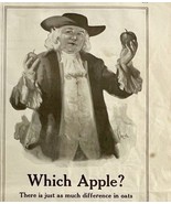 1923 Quaker Oats Cereal Puffed Rice Wheat Advertisement Which Apple 14 x... - $27.45 CAD