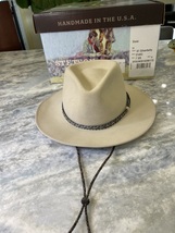 Stetson cowboy hat Dune 5X Gun Club Beaver fur felt Silverbelly size 7 3/8  image 5