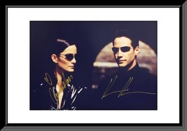 The Matrix Keanu Reeves and Carrie- Anne Moss signed movie photo - £319.00 GBP
