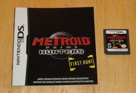 Nintendo DS Metroid Prime Hunters: First Hunt Video Game + Manual - £11.55 GBP